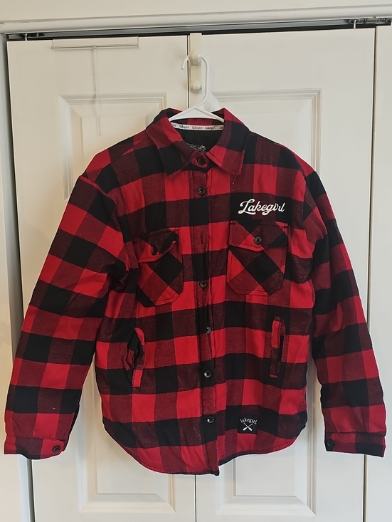 Lakegirl Jackets & Blazers - Lakegirl Red & Black Buffalo Plaid Utility Jacket